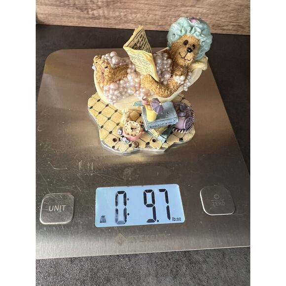 Vtg Boyds Bears Resin Figurine 2003 Bubbles Bearsall… It’s good to be Retired - Picture 16 of 16